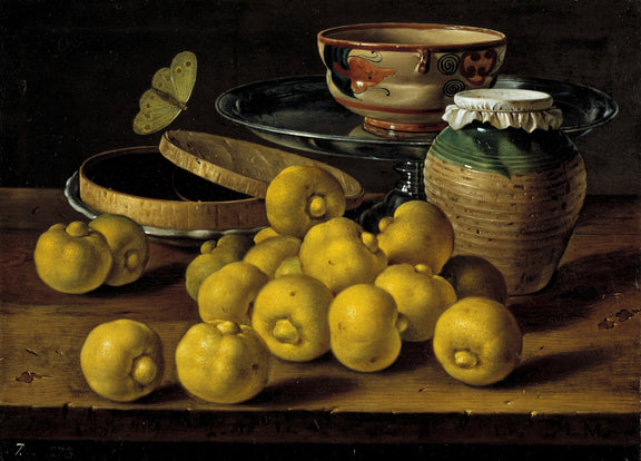 Lemons, Ceramic Jar and Tray - Still Life Oil Painting - Oil Painting Haven