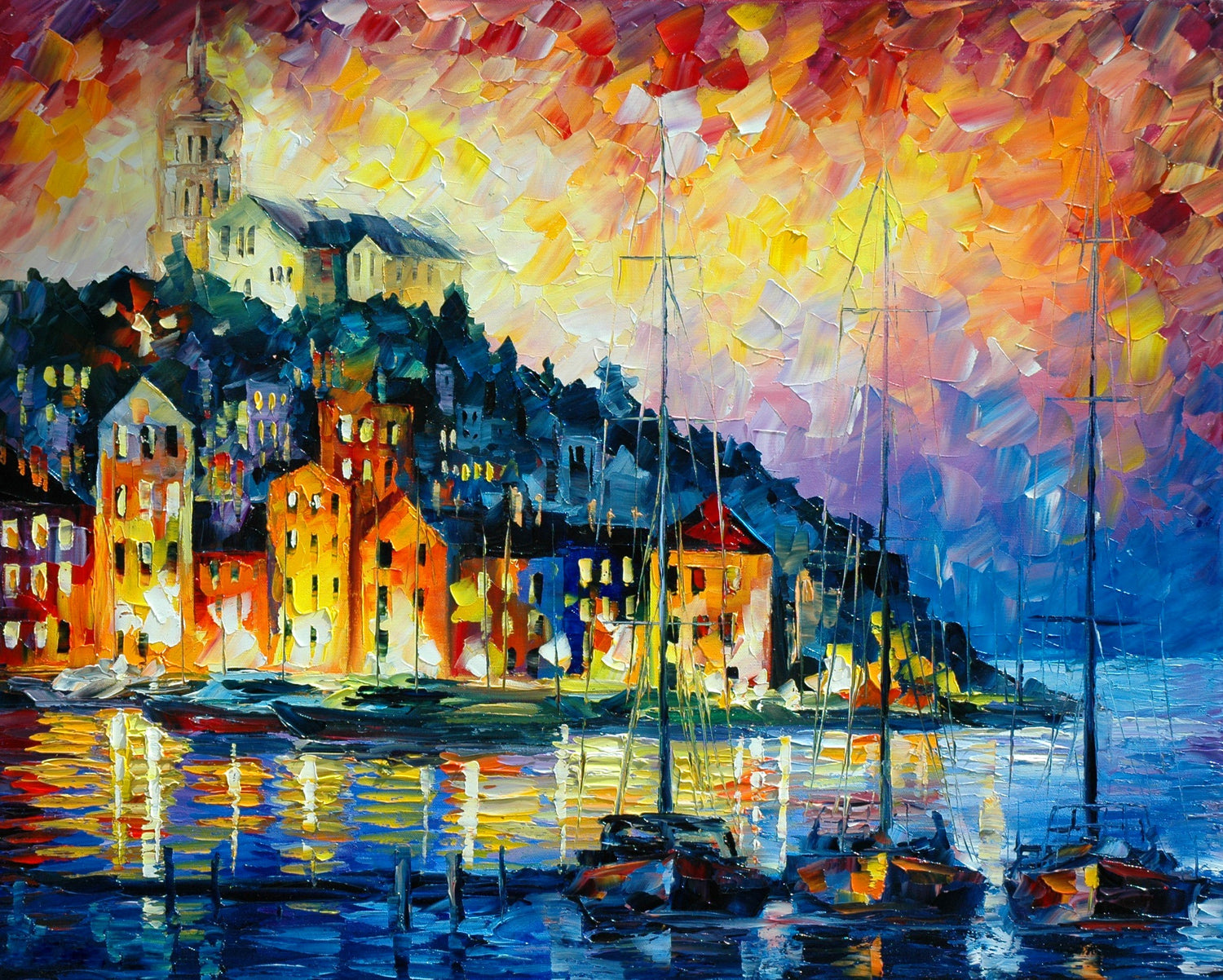 leonid afremov#0129 - Oil Painting Haven