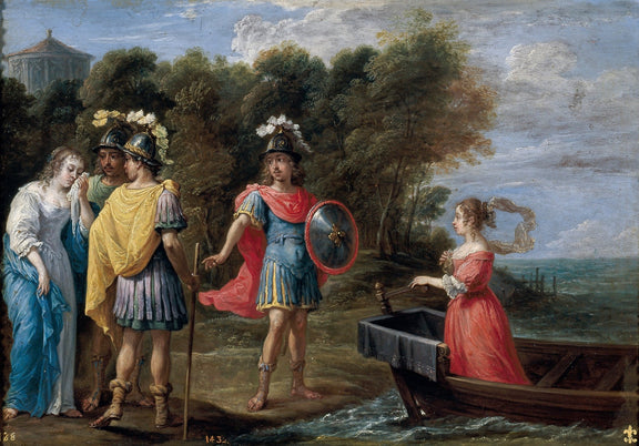 People Oil Painting - Classical Myth Scene by Riverside - Oil Painting Haven