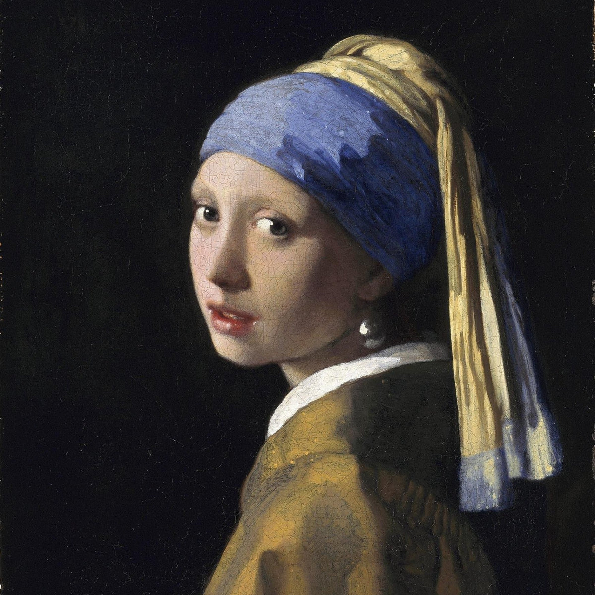 People Oil Painting - Girl with Pearl Earring Portrait Art - Oil Painting Haven