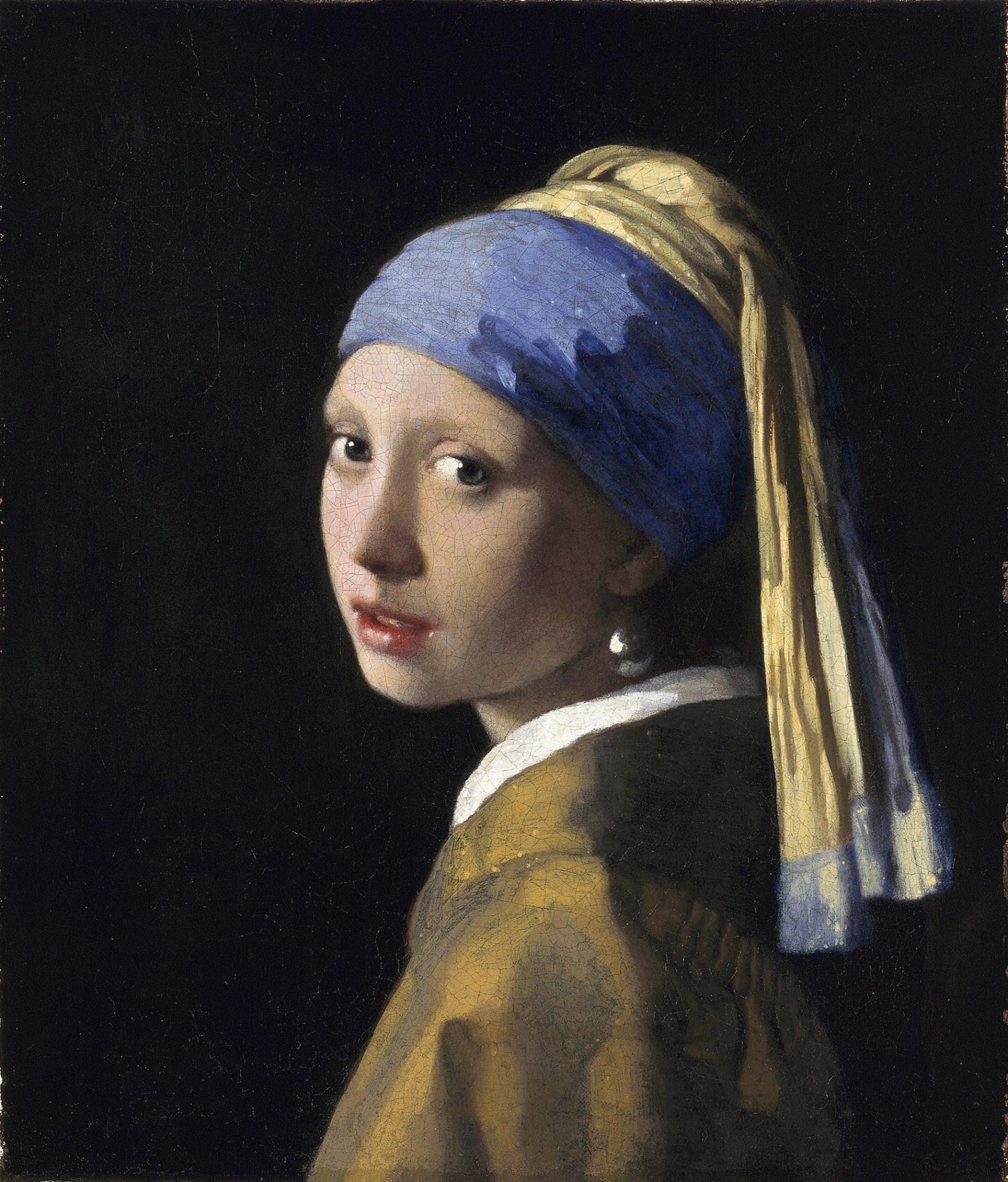 People Oil Painting - Girl with Pearl Earring Portrait Art - Oil Painting Haven