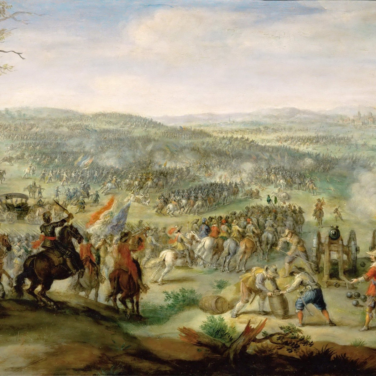 People Oil Painting - Historic Battle Scene with Soldiers - Oil Painting Haven