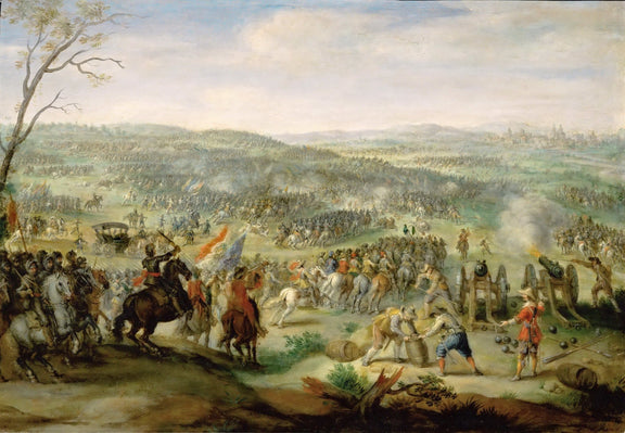 People Oil Painting - Historic Battle Scene with Soldiers - Oil Painting Haven