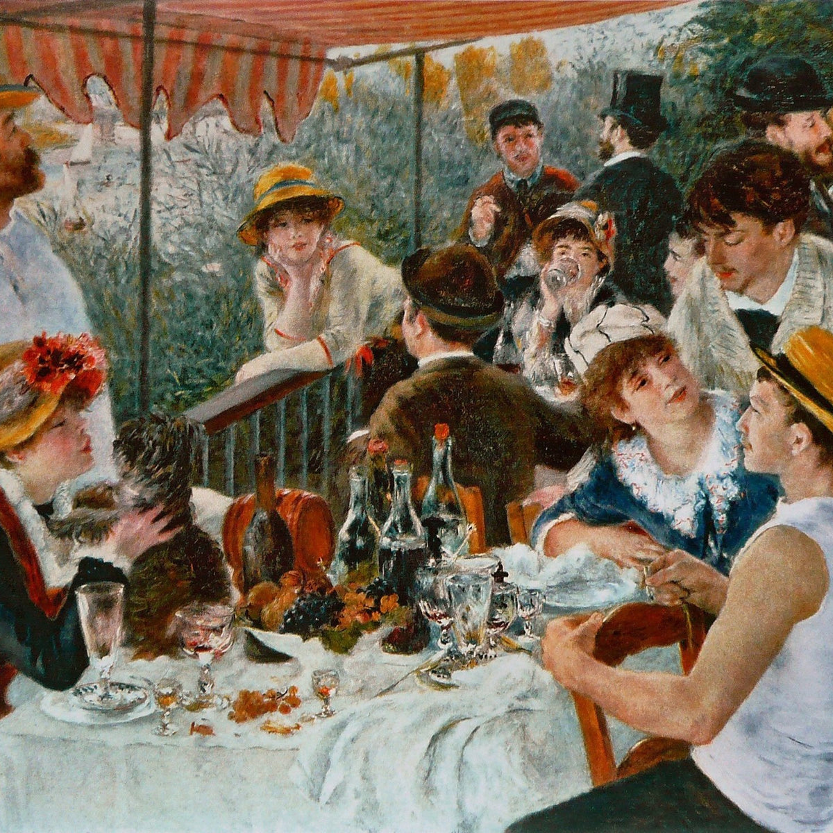 People Oil Painting - Luncheon of Boating Party Scene - Oil Painting Haven
