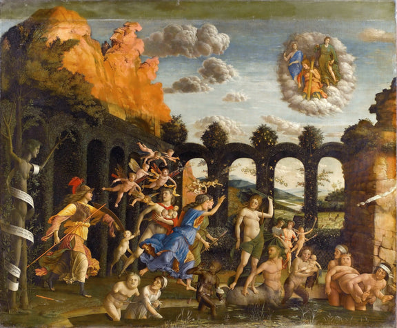 People Oil Painting - Minerva Driving Vices from the Garden - Oil Painting Haven
