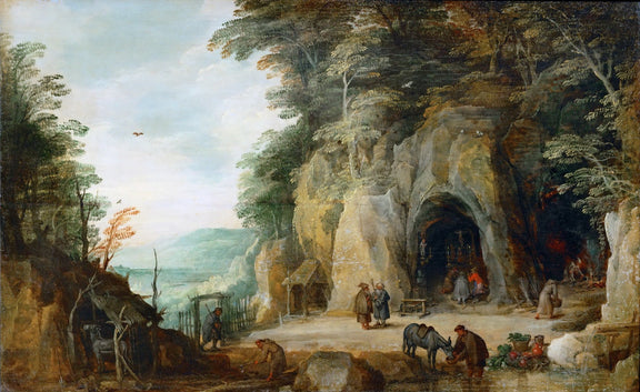 People Oil Painting - Rustic Village Life by Cave Hermitage - Oil Painting Haven