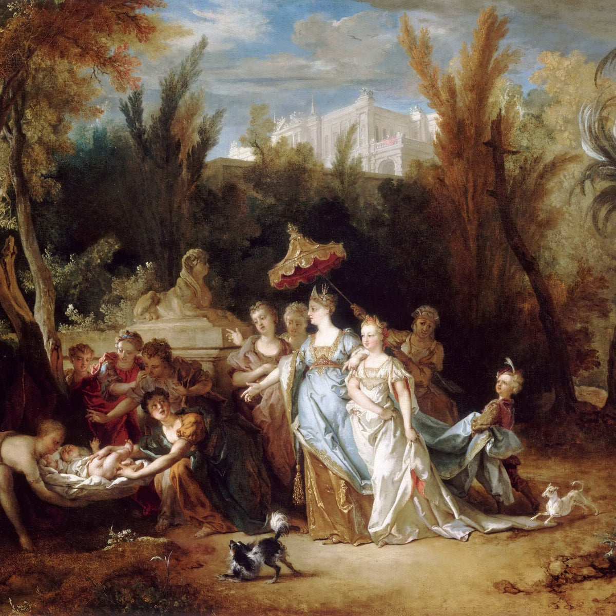 People Oil Painting - The Finding of Moses Classical Scene - Oil Painting Haven
