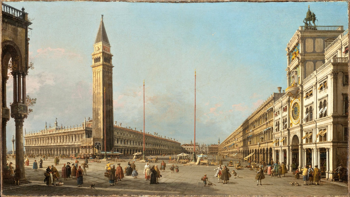 Hand-painted piazza san marco venice cityscape landscape oil painting on canvas