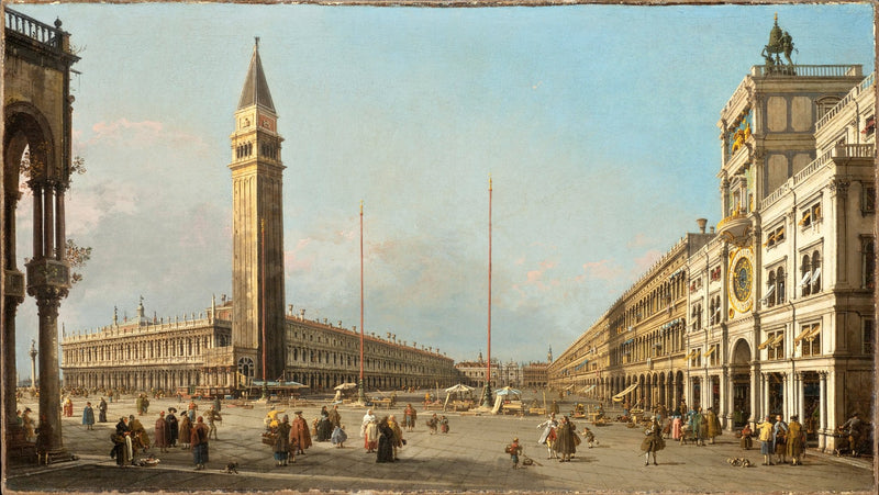 Hand-painted piazza san marco venice cityscape landscape oil painting on canvas