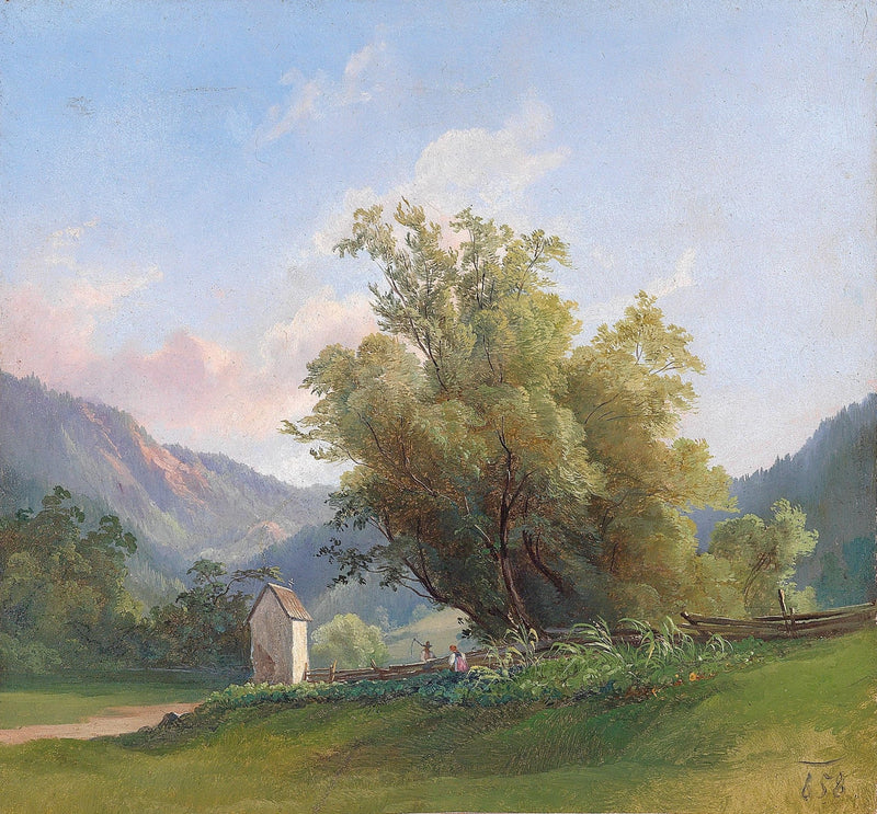 Quiet Valley with Country Path and Trees – Landscape Oil Painting - Oil Painting Haven
