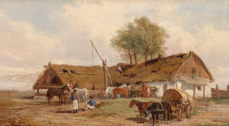 Bauernhofgemälde zu verkaufen