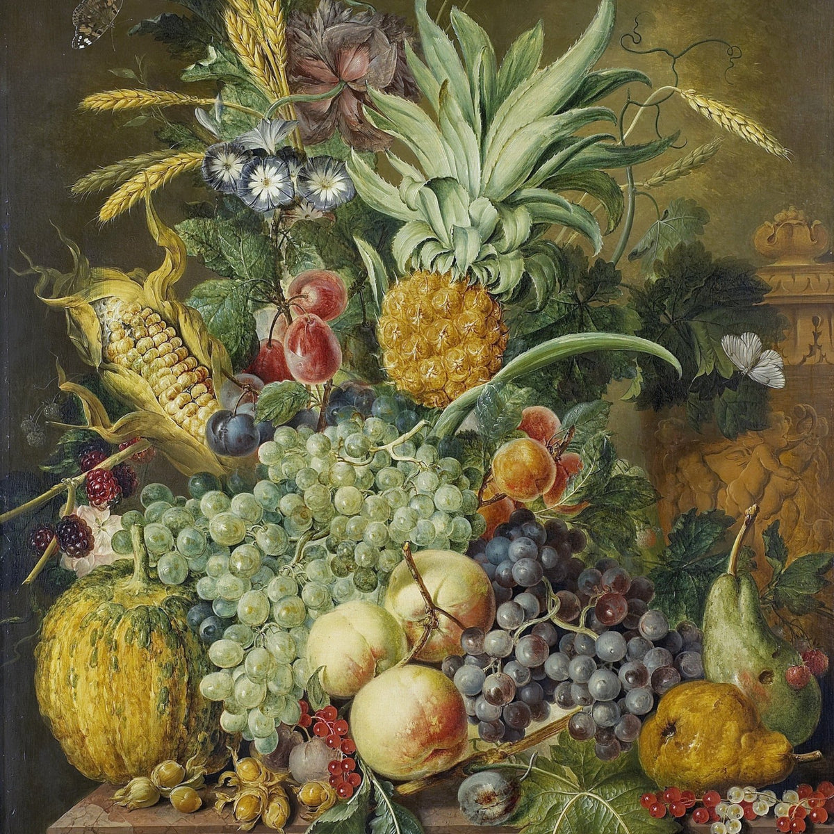 Still Life Oil Painting - Abundant Fruit Harvest - Oil Painting Haven