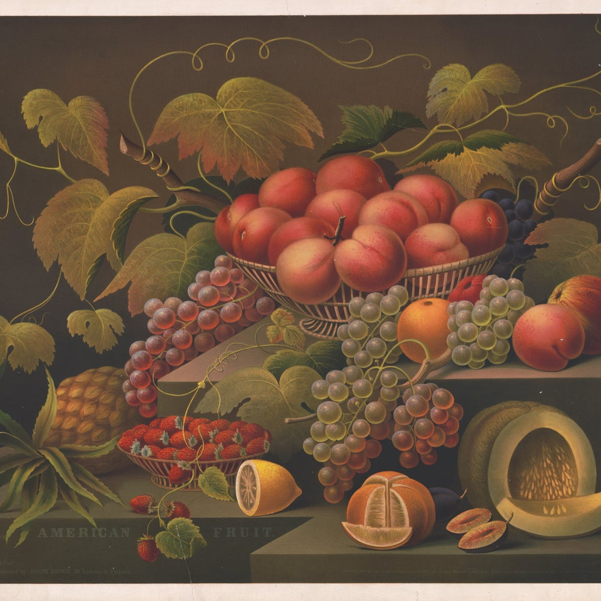 Still Life Oil Painting - American Fruit Arrangement - Oil Painting Haven