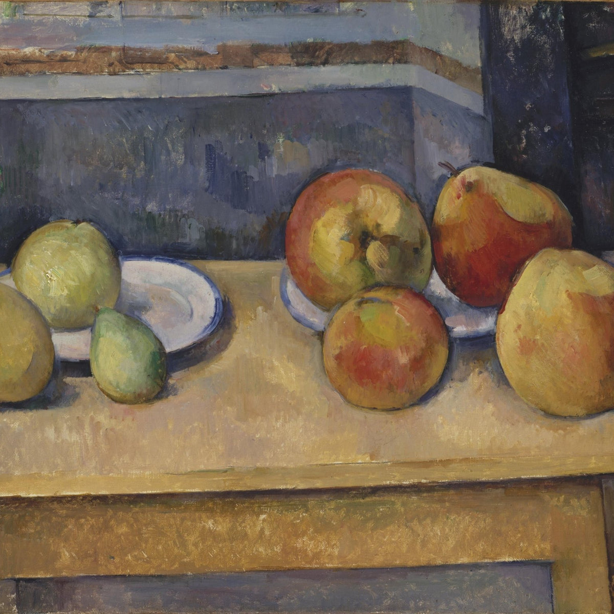 Still Life Oil Painting - Apples and Pears on Table - Oil Painting Haven