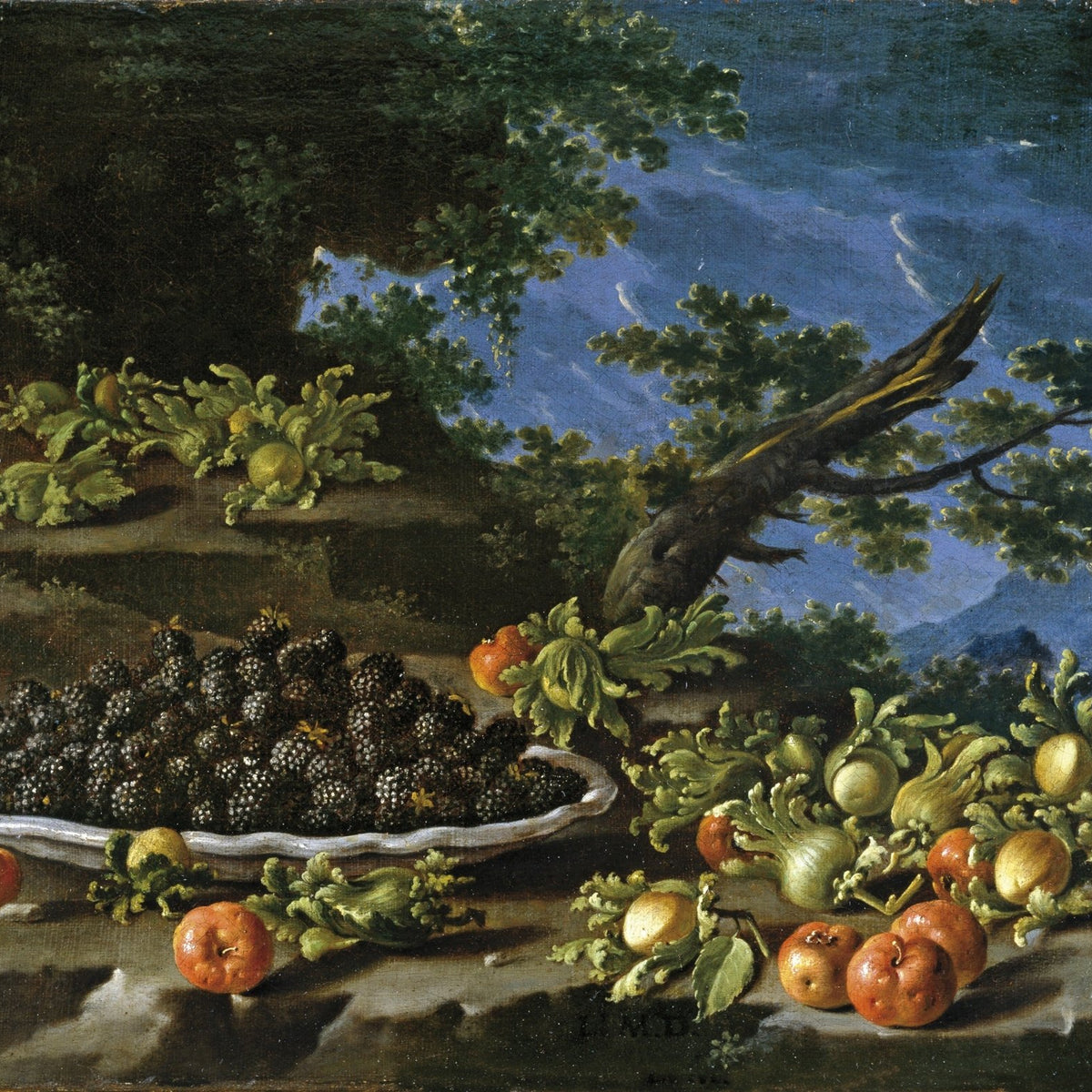 Still Life Oil Painting - Blackberries and Wild Fruit - Oil Painting Haven