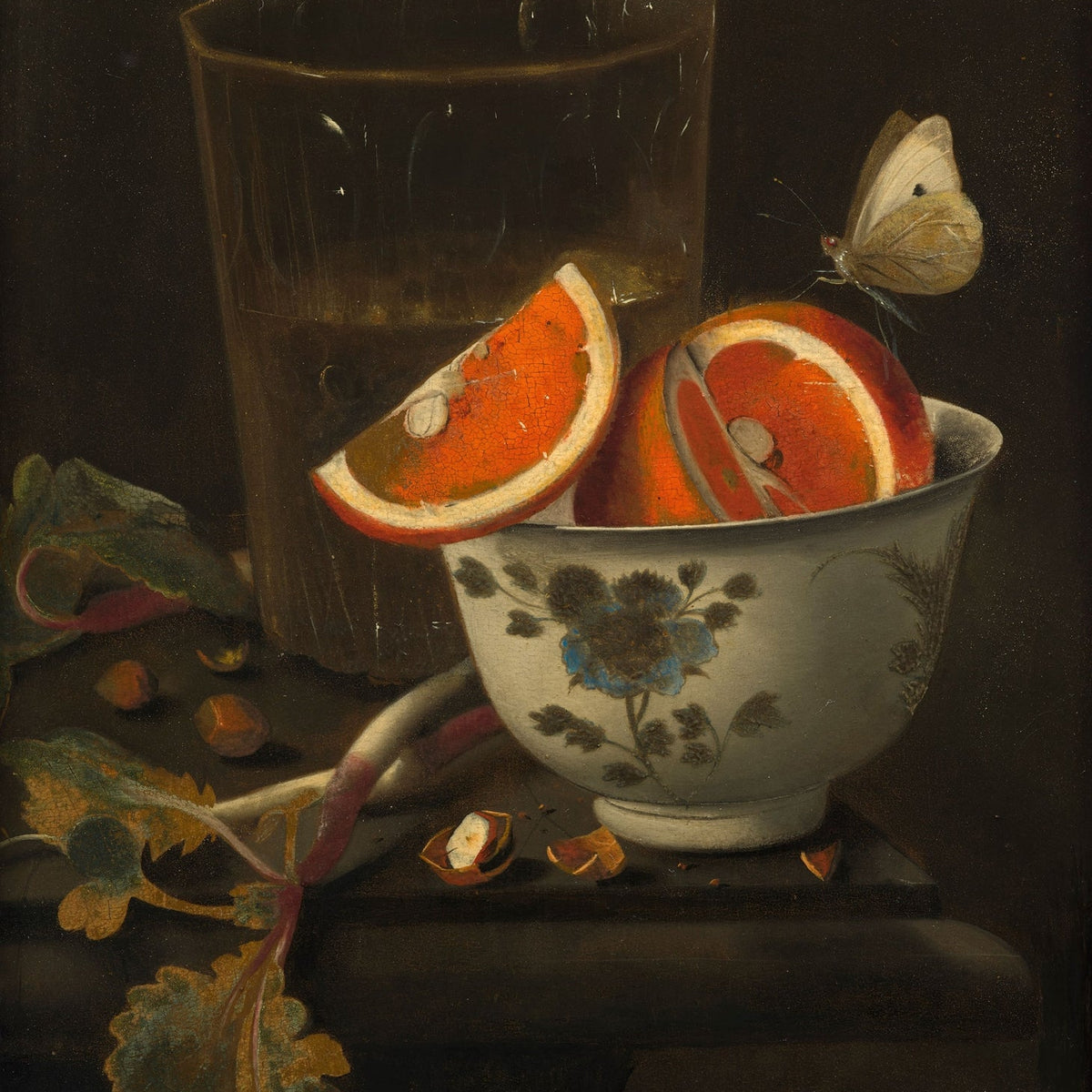 Still Life Oil Painting - Citrus Slices and Glass - Oil Painting Haven