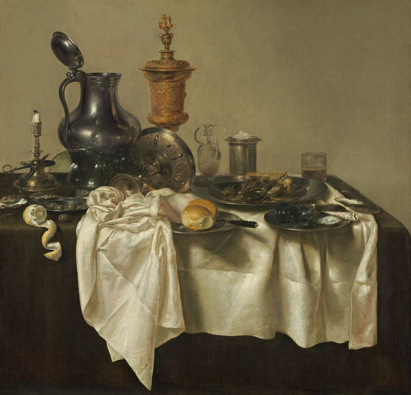 Still Life Oil Painting - Classic Dutch Table Scene - Oil Painting Haven