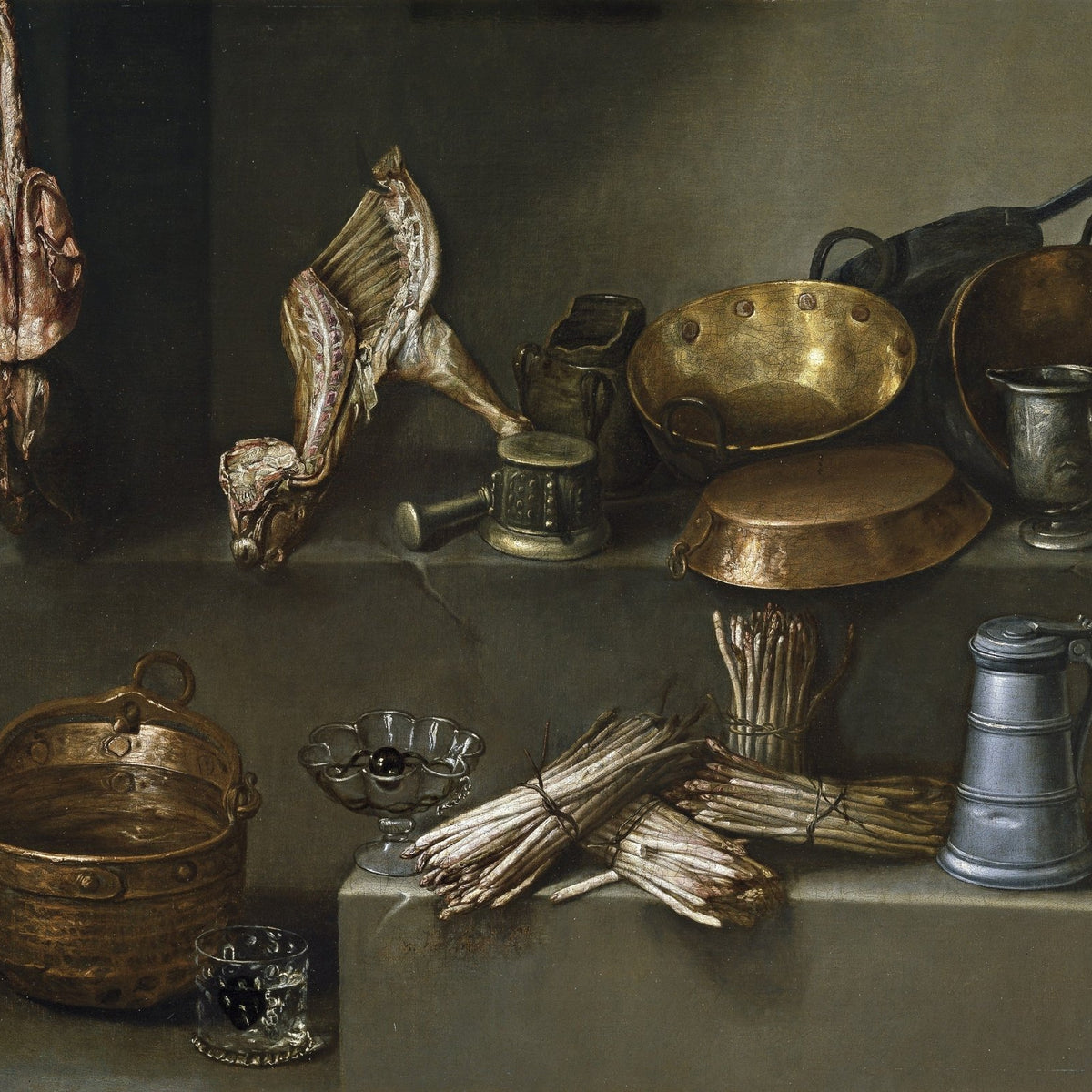 Still Life Oil Painting - Copperware and Game - Oil Painting Haven