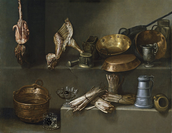 Still Life Oil Painting - Copperware and Game - Oil Painting Haven