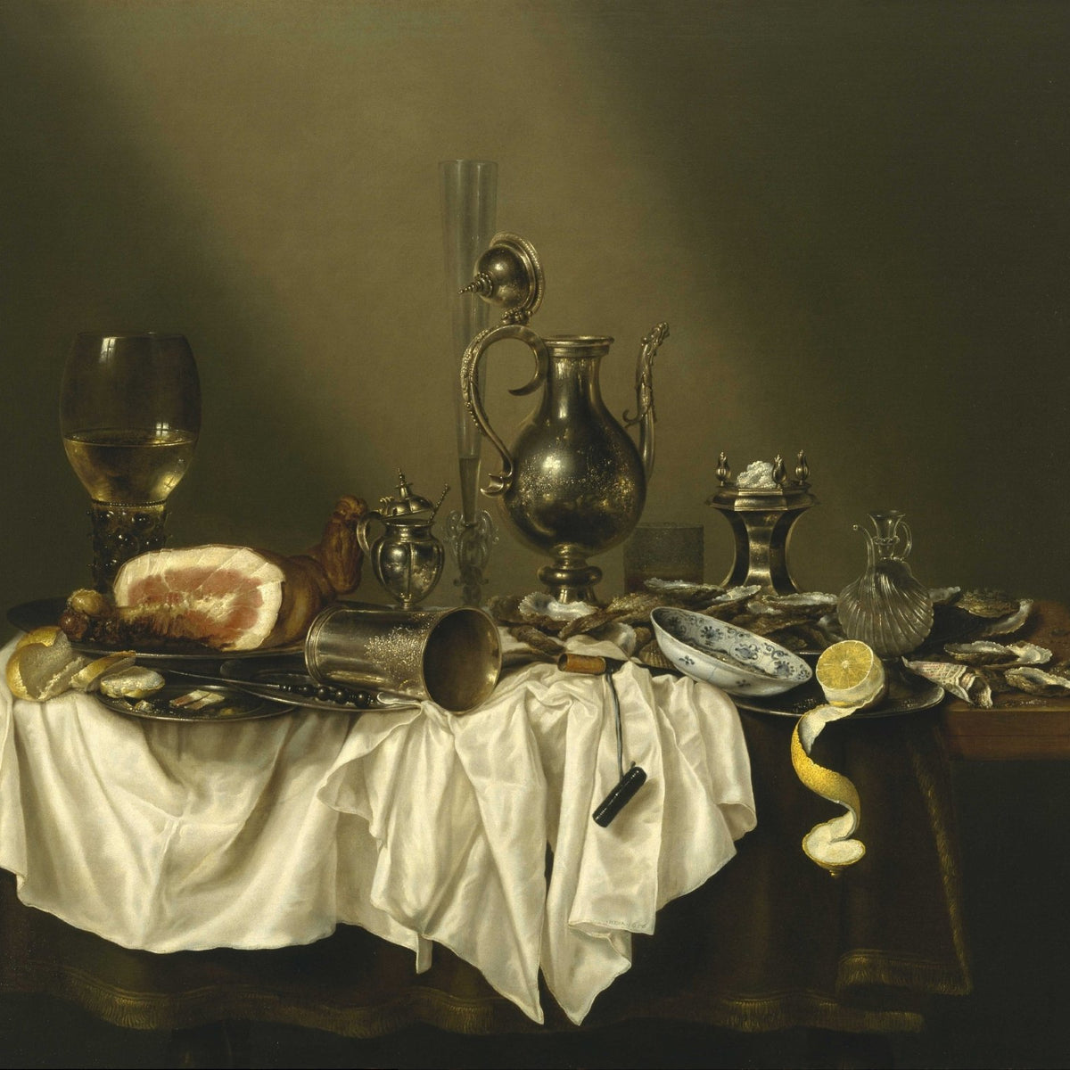 Still Life Oil Painting - Dutch Banquet Table Scene - Oil Painting Haven
