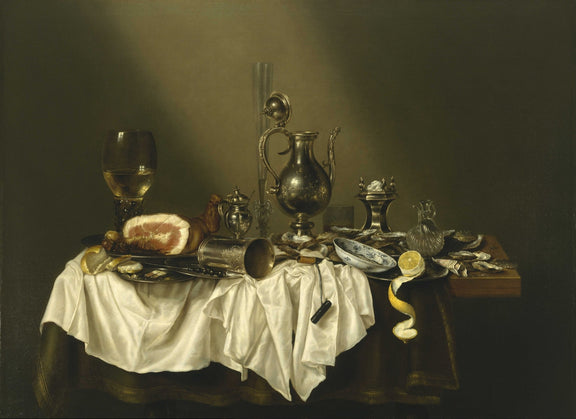Still Life Oil Painting - Dutch Banquet Table Scene - Oil Painting Haven