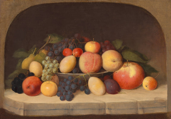 Still Life Oil Painting - Fruit Bowl with Grapes - Oil Painting Haven