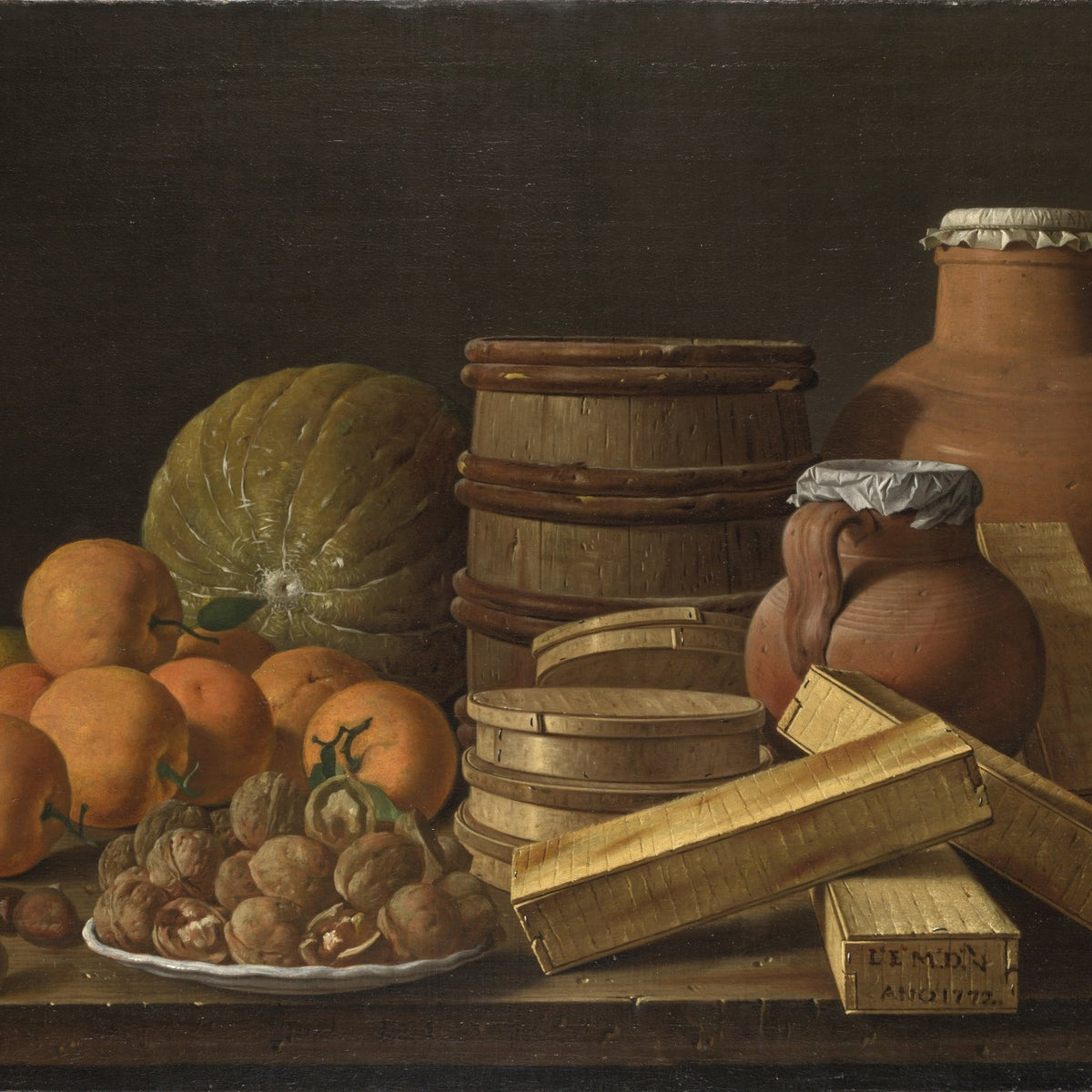 Still Life Oil Painting - Oranges and Earthenware - Oil Painting Haven