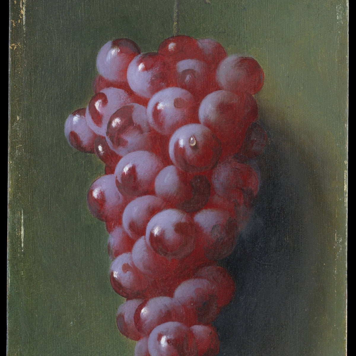 Still Life Oil Painting - Red Grapes on Green - Oil Painting Haven