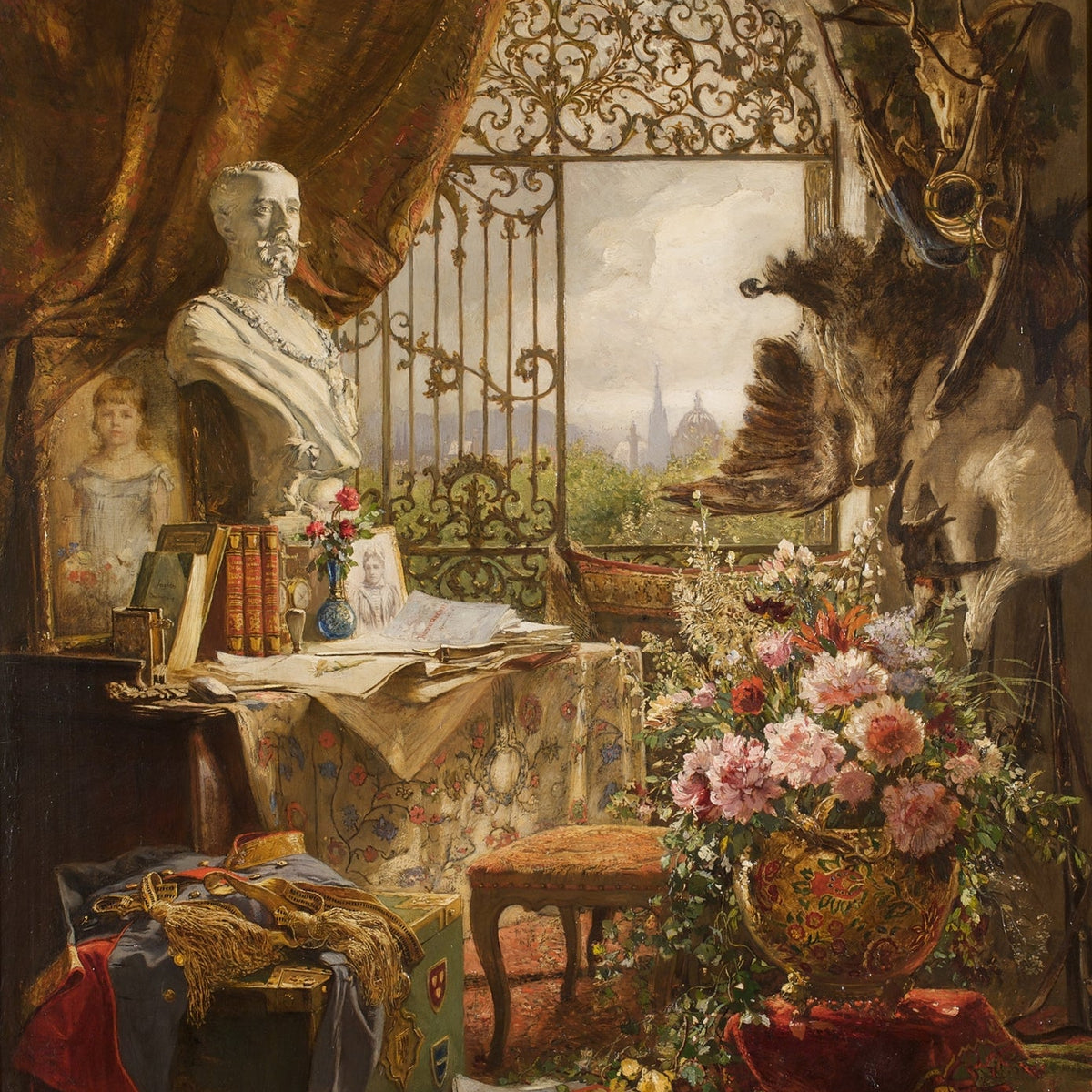 Still Life Oil Painting - Study with Flowers - Oil Painting Haven