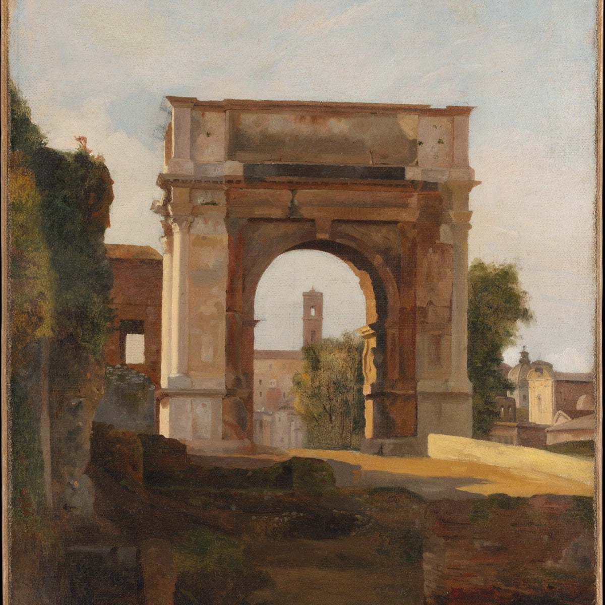 The Arch of Titus in Ancient Rome - Landscape Oil Painting - Oil Painting Haven