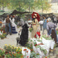 The flower market - Oil Painting Haven