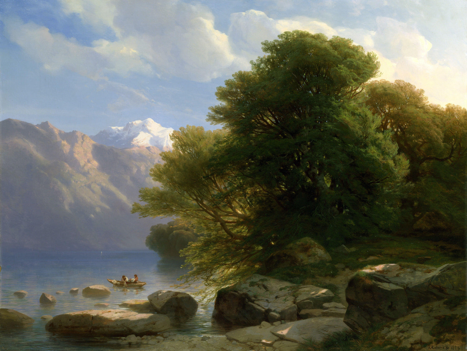 The Lake of Thun - Oil Painting Haven