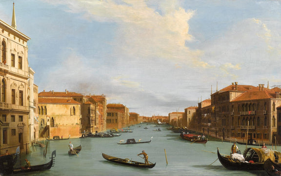 Venice Grand Canal View with Gondolas | Hand - Painted Oil Painting - Oil Painting Haven