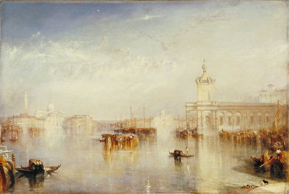 Venice Lagoon, Gondolas at Sunrise - Landscape Oil Painting - Oil Painting Haven