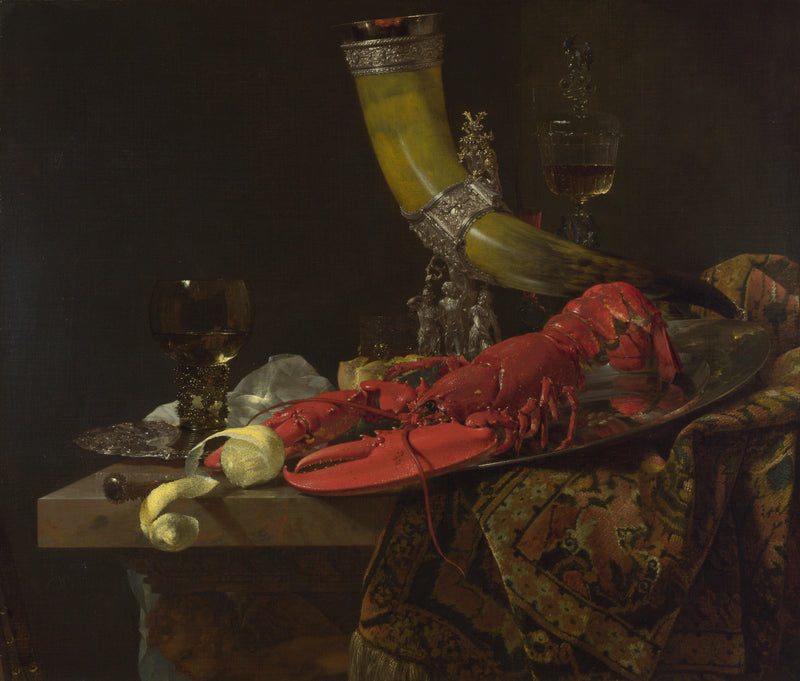 Still Life with Drinking-Horn - Oil Painting Haven Oil Painting Haven